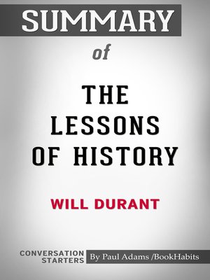 cover image of Summary of the Lessons of History
